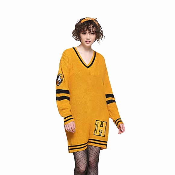 Harry Potter Hufflepuff Sweater Dress 